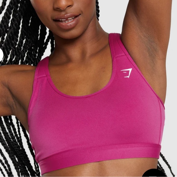 Gymshark Scoop Neck Sports Bra - Dragon Pink - Picture 6 of 6